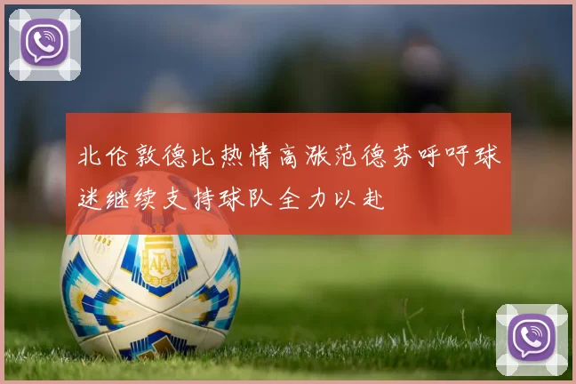 北伦敦德比热情高涨范德芬呼吁球迷继续支持球队全力以赴